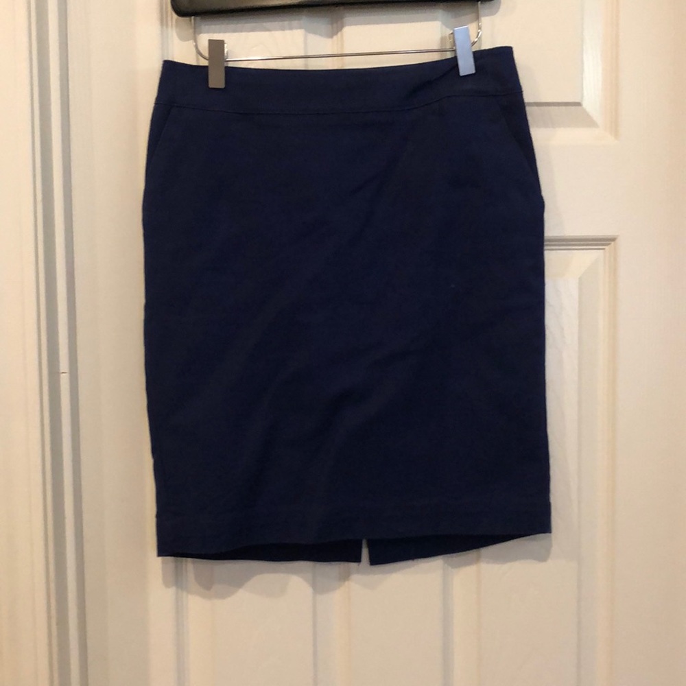 Sz 2, blue pencil skirt